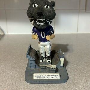K State KSU Willie The Wildcat 2002 Bobblehead In Bill Snyder Stadium